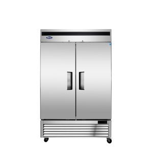 MBF8507GR — 55"-Wide Bottom Mount Solid Two-Door Reach-in S/S Refrigerator